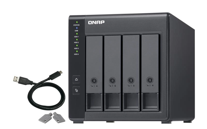 QNAP TR-004 storage drive enclosure HDD/SSD