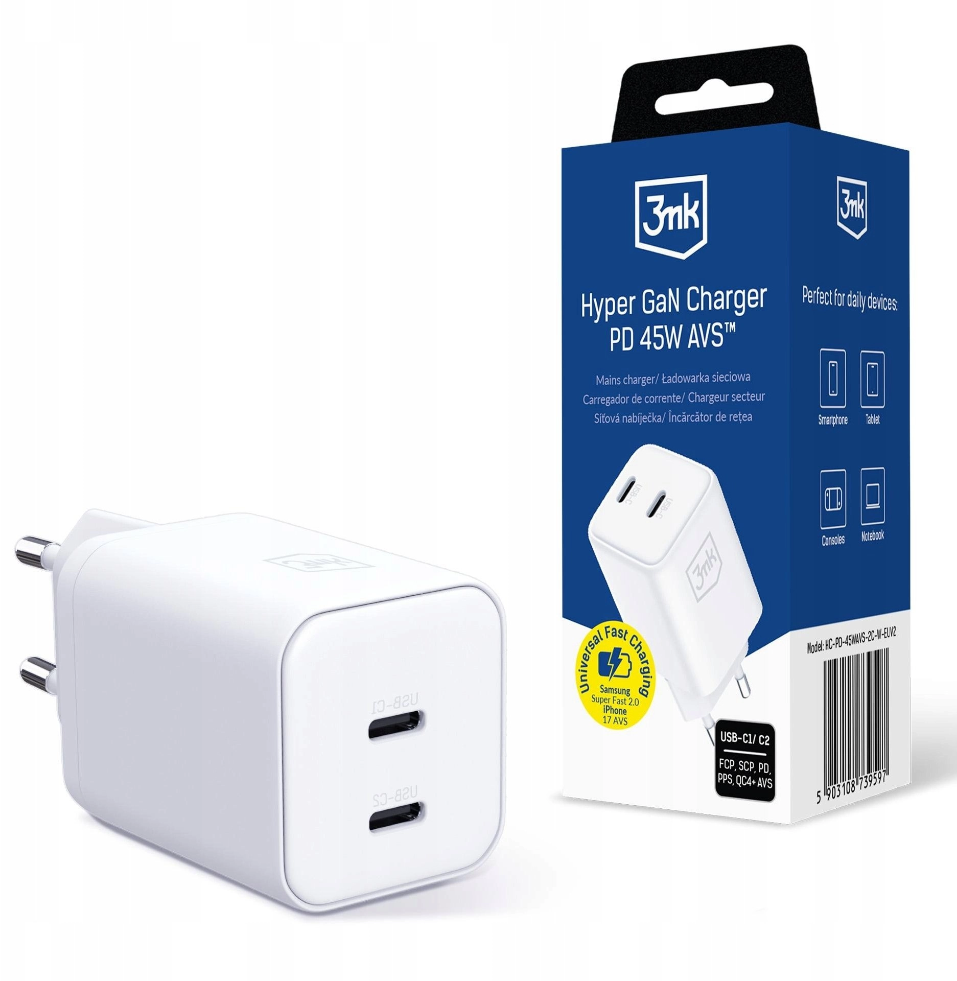 3mk Hyper Charger PD 45W GaN