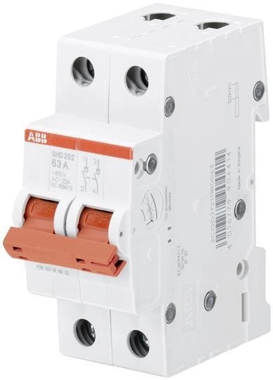 Modular switch disconnector 63A 2P SHD202/63