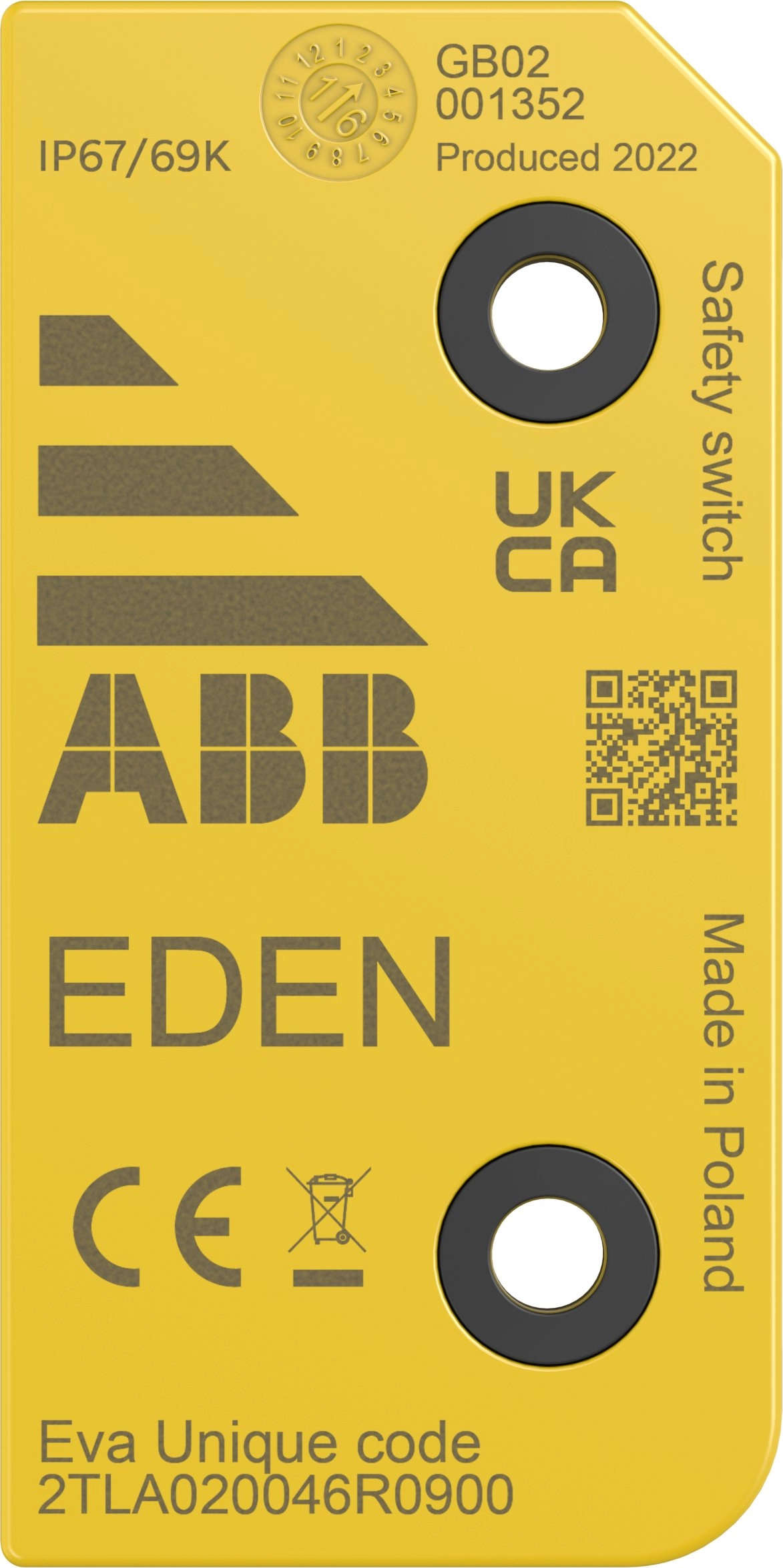 ABB Eva sensor with unique DYN/OSSD