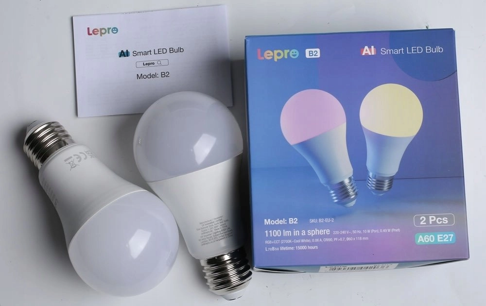 LEPRO B2-2 E27 Wi-Fi LED bulb