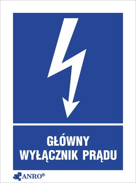 ANRO Warning sign Main switch 148