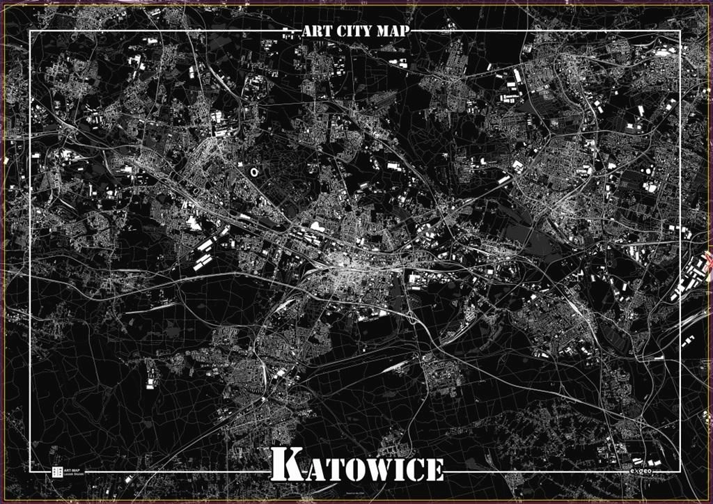 Art-Map Plakat dekoracyjny - Katowice 395502