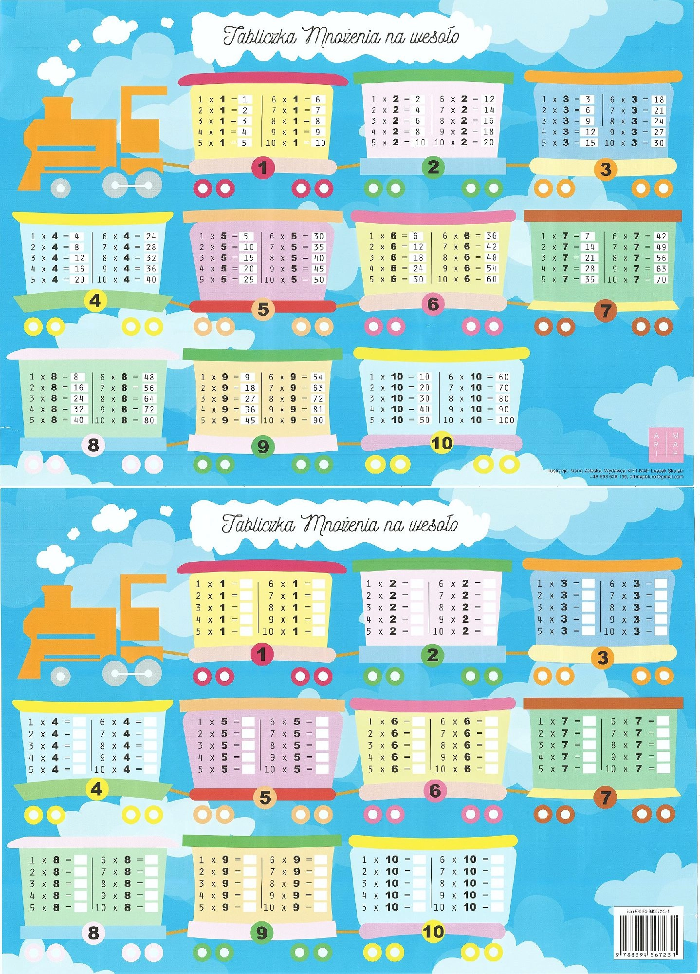 ART MAP Desk pad. Train with