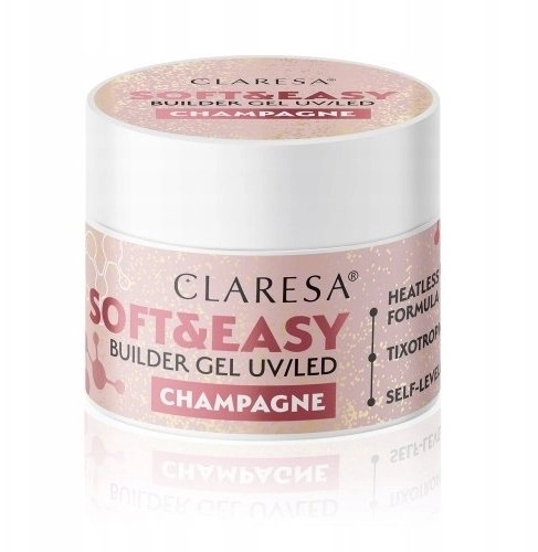 CLARESA_SoftEasy Builder Gel UV/LED Shimmery building
