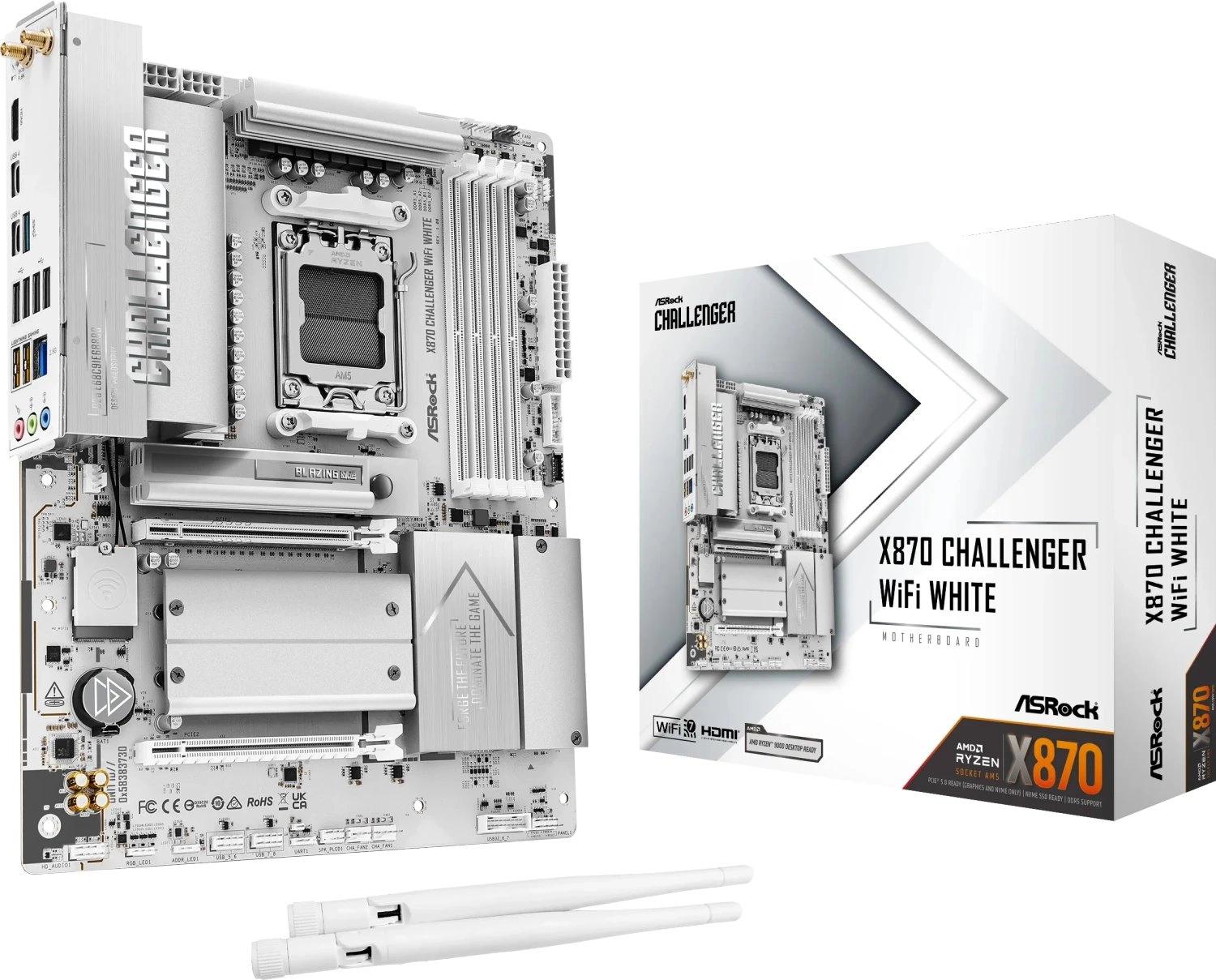 ASRock X870 Challenger WiFi White AM5