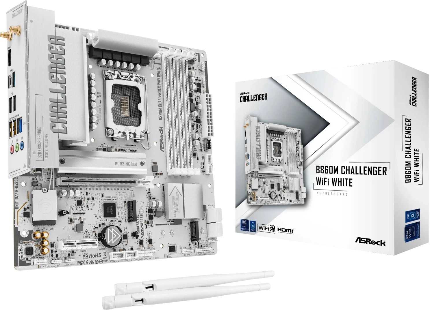ASRock B860M Challenger WiFi White 1851