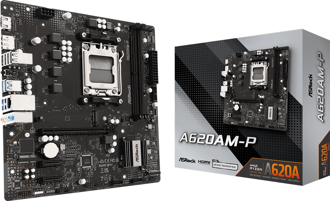 ASRock A620AM-P AM5 mATX HDMI DDR5