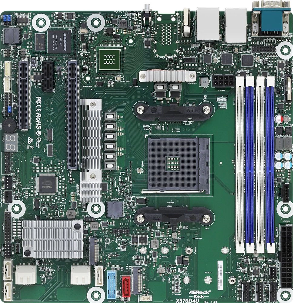 Asrock X570D4U motherboard AMD X570 Socket