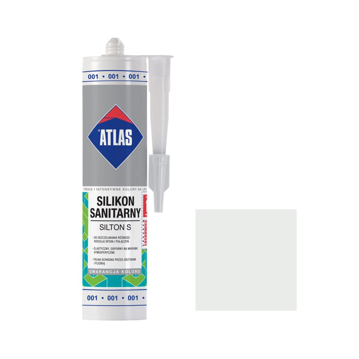 ATLAS Silikon sanitarny SILTON biały SIL-S280-W/ATLAS