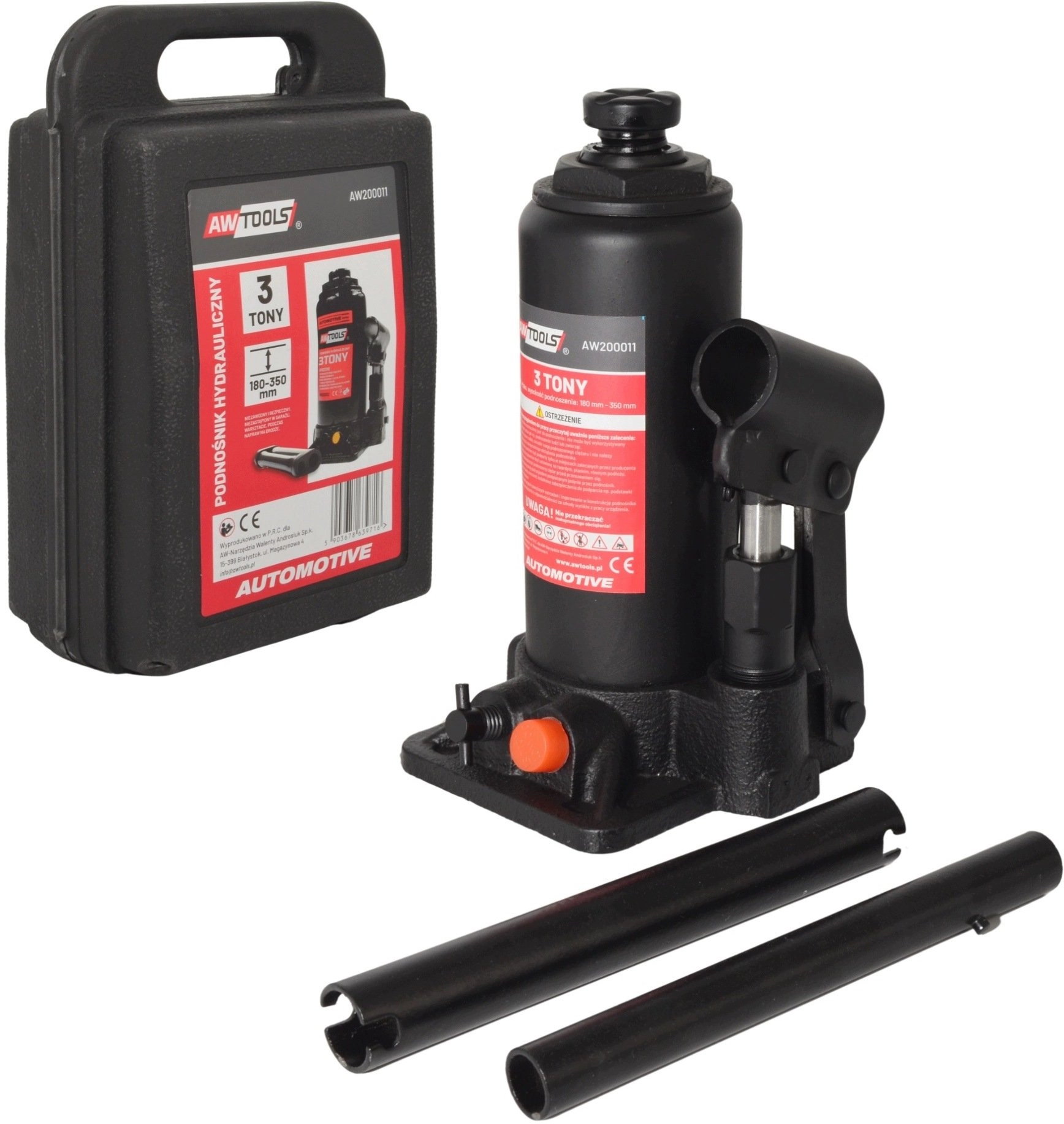 AWTOOLS HYDRAULIC LIFT 3T 178-350mm /