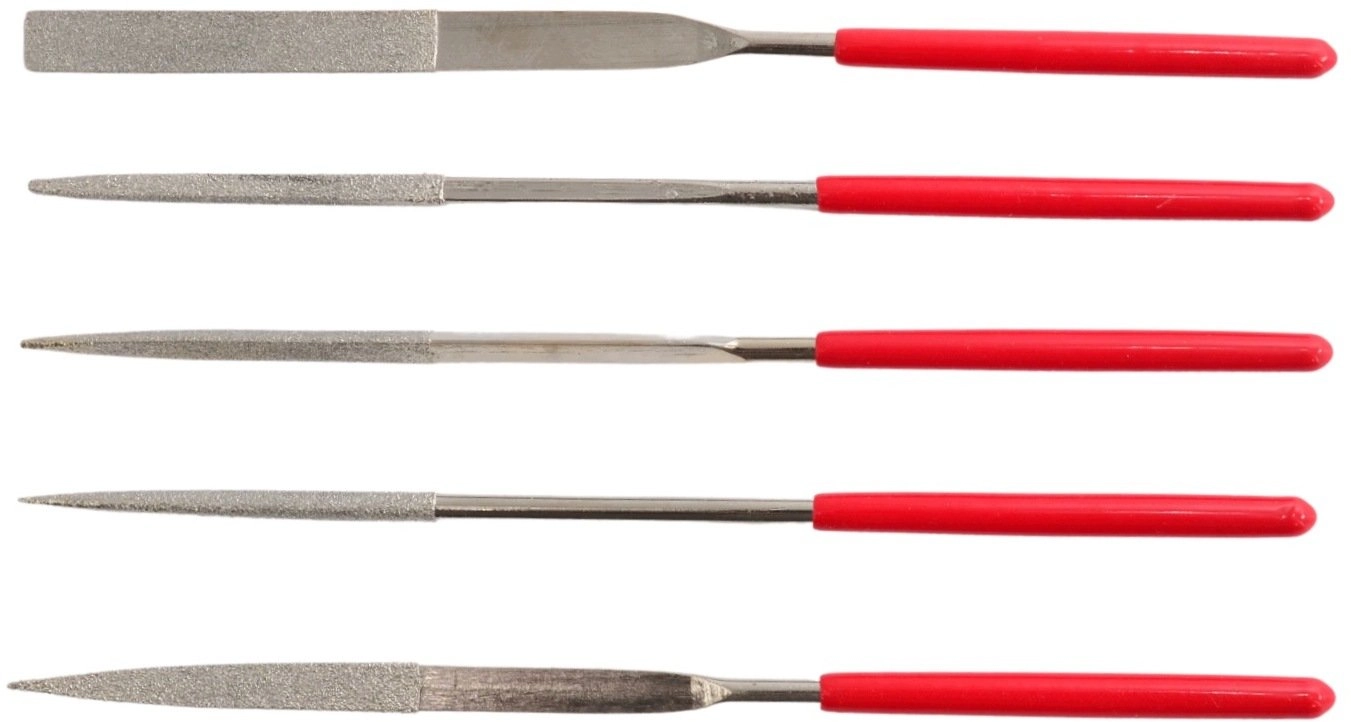 AWTOOLS DIAMOND NEEDLE FILES set. 5pcs/160mm