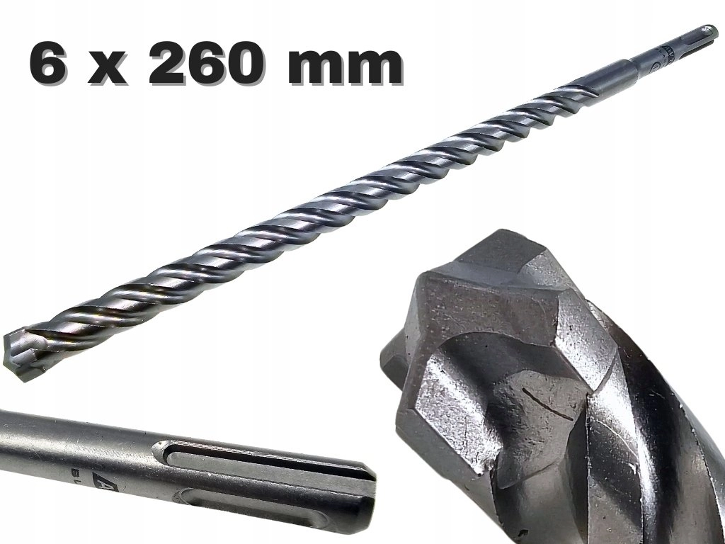 AWTOOLS WIERTŁO SDS PLUS 6x 260mm