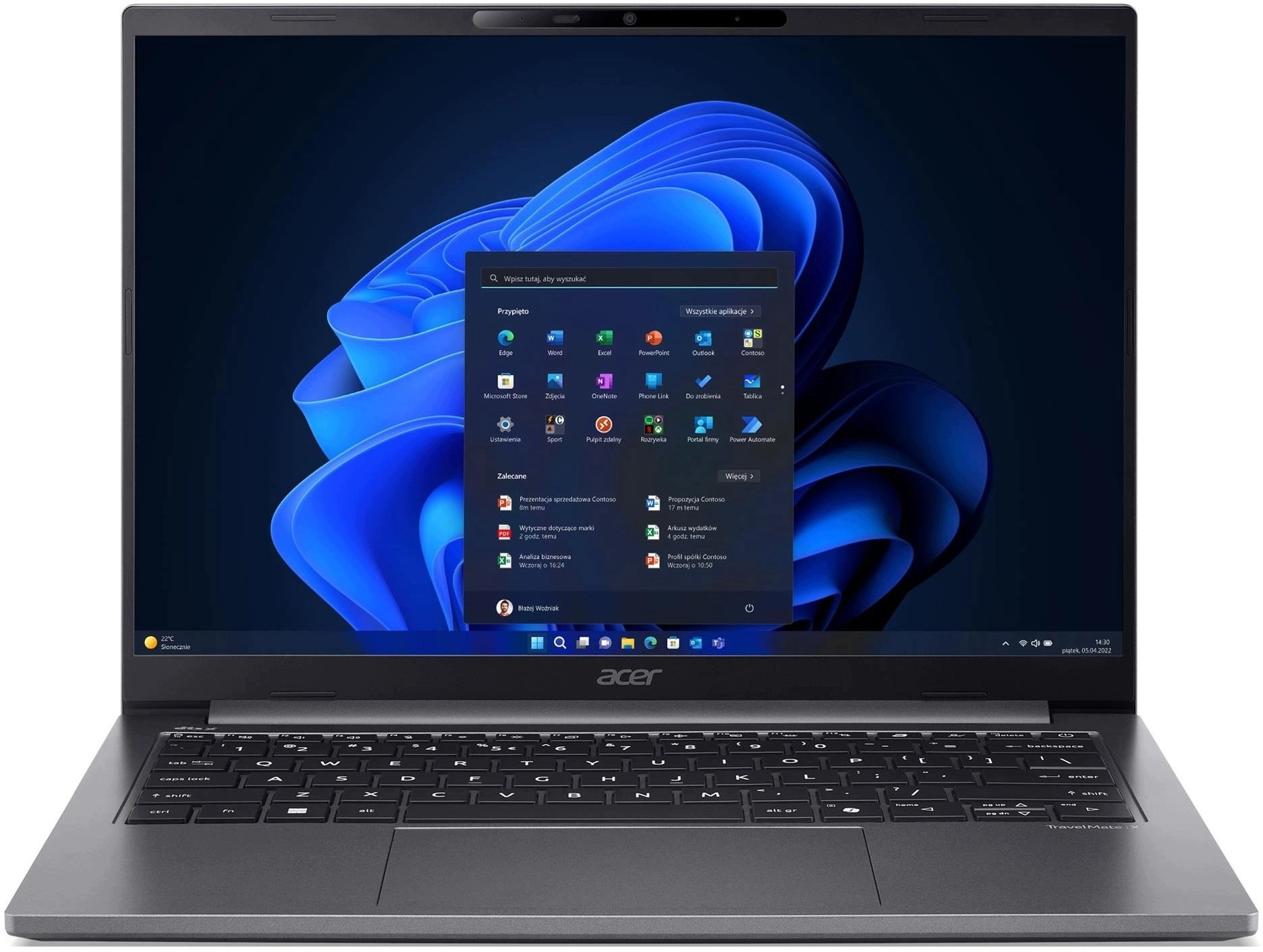 Laptop Acer TravelMate X4/14OLED/U7/32G/1T/W11P NX.BPUEP