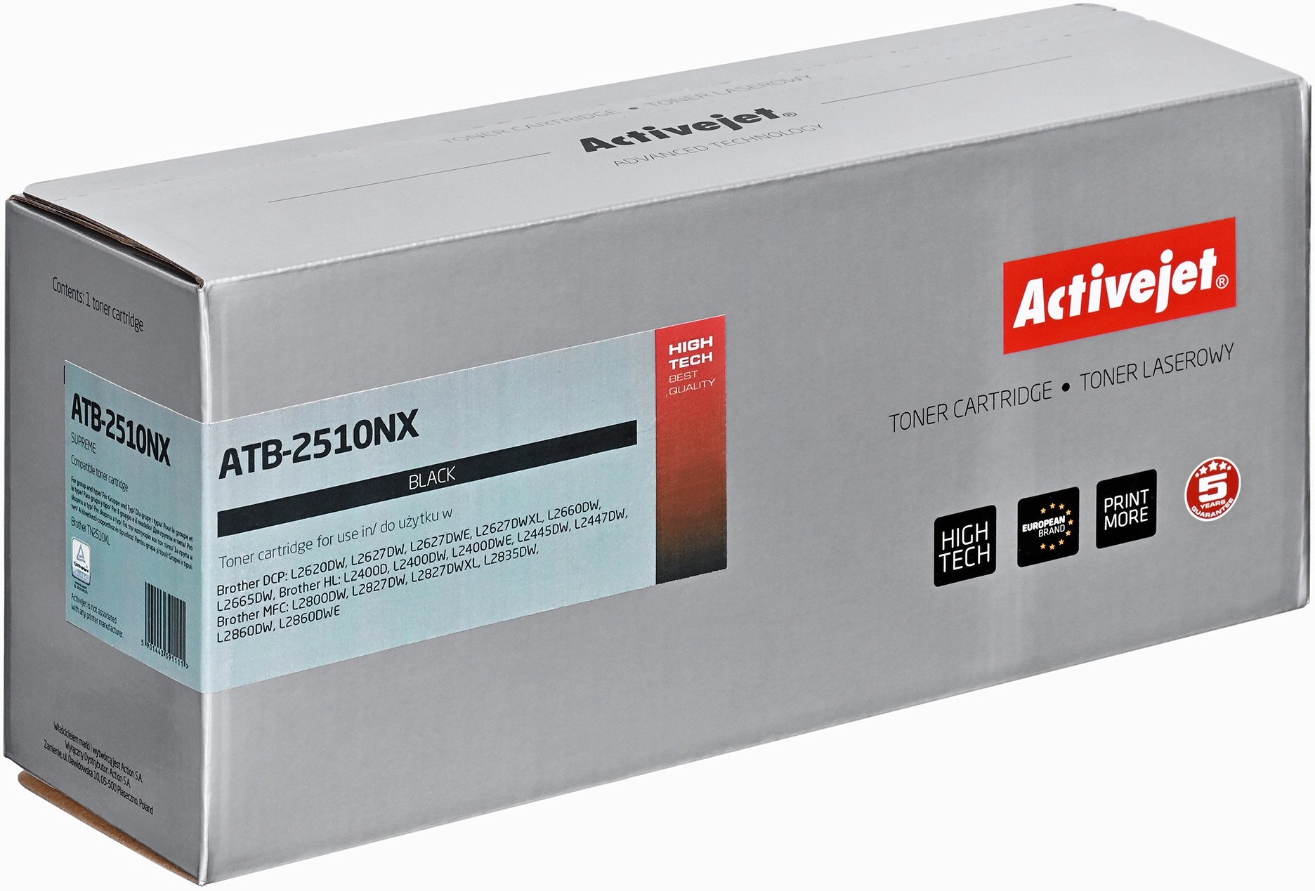 ATB-2510NX Black Brother TN2510XL ATB-2510NX 5901443391111