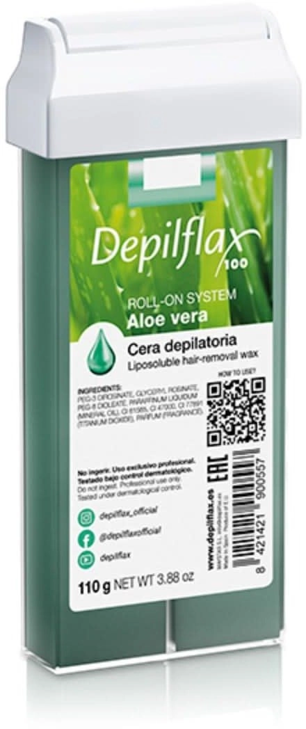 Depilflax 100 depilatory wax roll Aloe