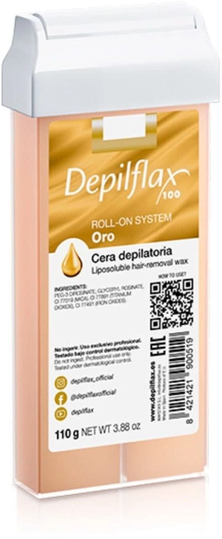Depilflax 100 depilatory wax roll gold