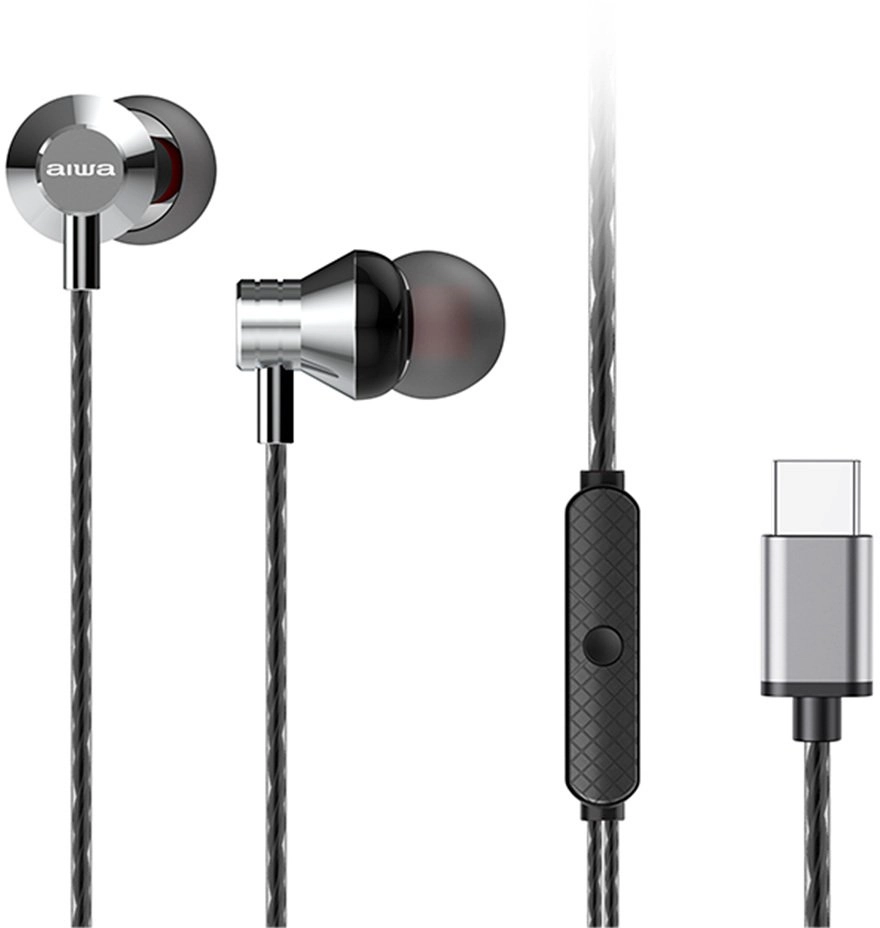 AIWA In-Ear Stereo Headphones with Microphone