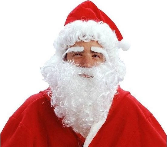 Santa Claus wig with beard  eyebrows