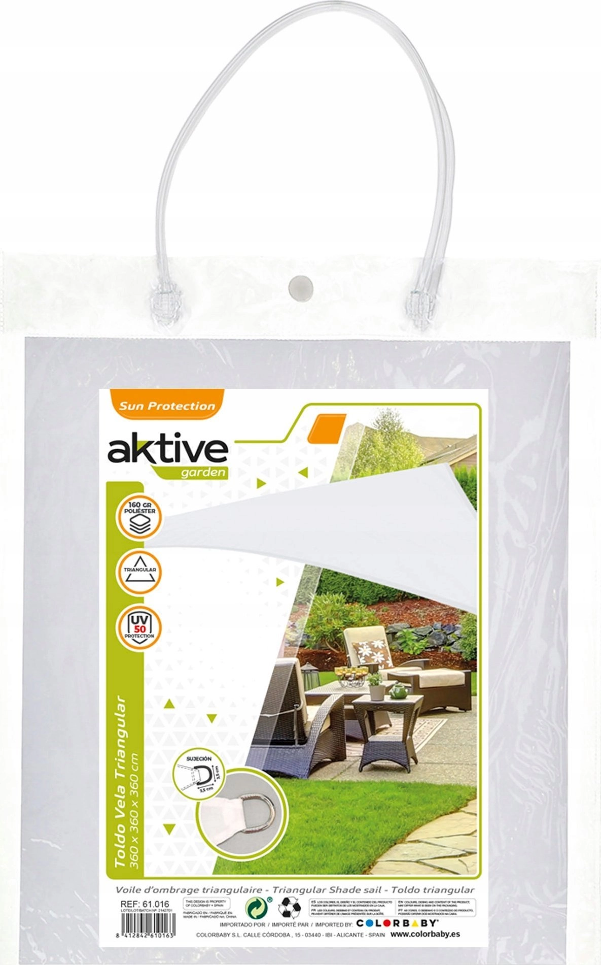 Aktive SUN SHADE UV50 PROT TRIANGULAR