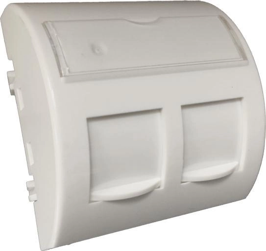 Alantec Adapter 45x45 2xRJ45 z klapkami