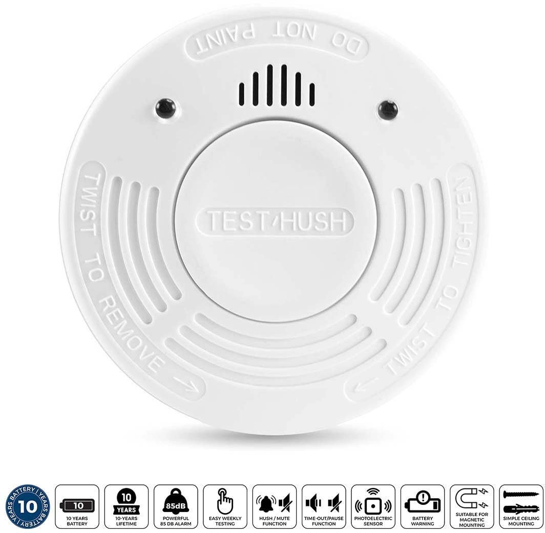 Alecto Rauchmelder mit 10 Jahren Batterie-
