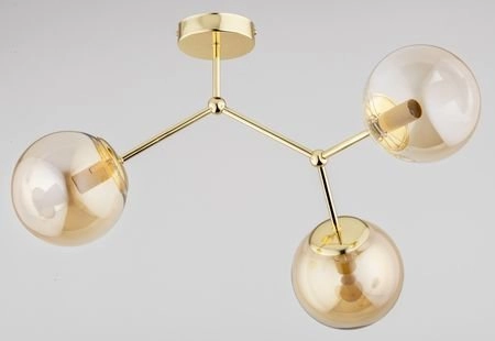Lampa sufitowa Alfa Golem Złota Lampa