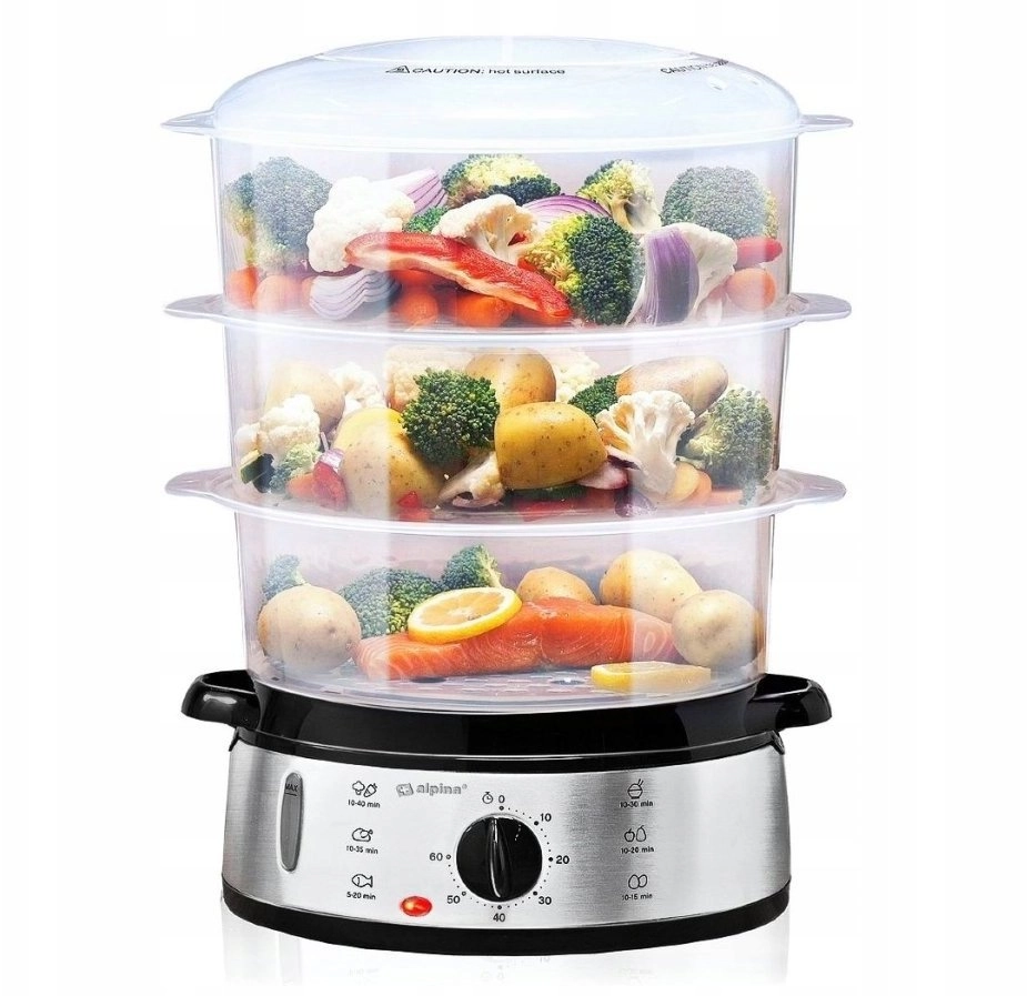 Alpina ALPINA 800W electric steamer silver