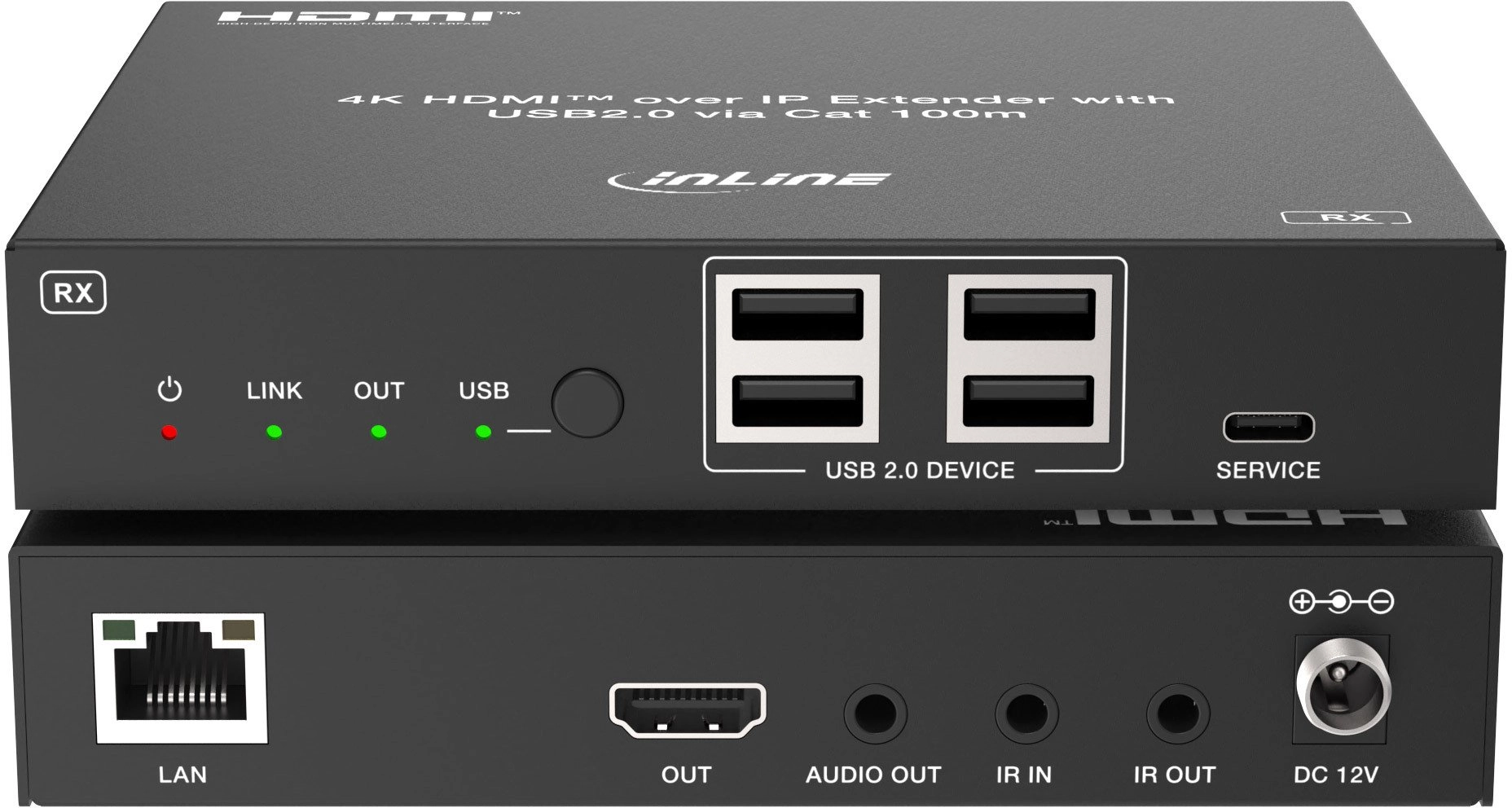 InLine 57886G KVM pagarinātājs 600111903 4043718348800