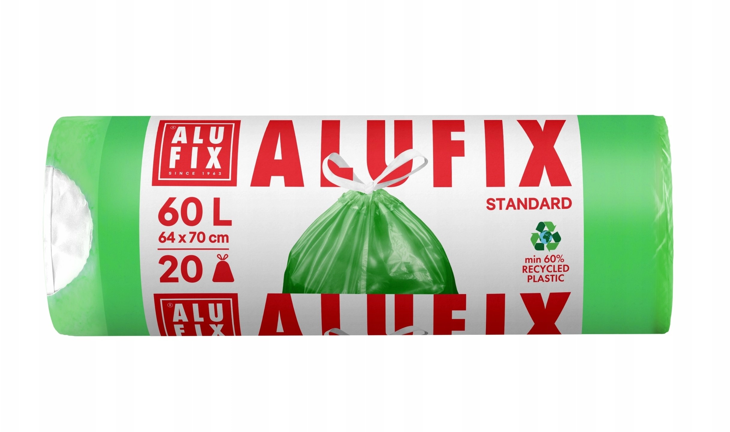 ALUFIX garbage bags with tape HDPE