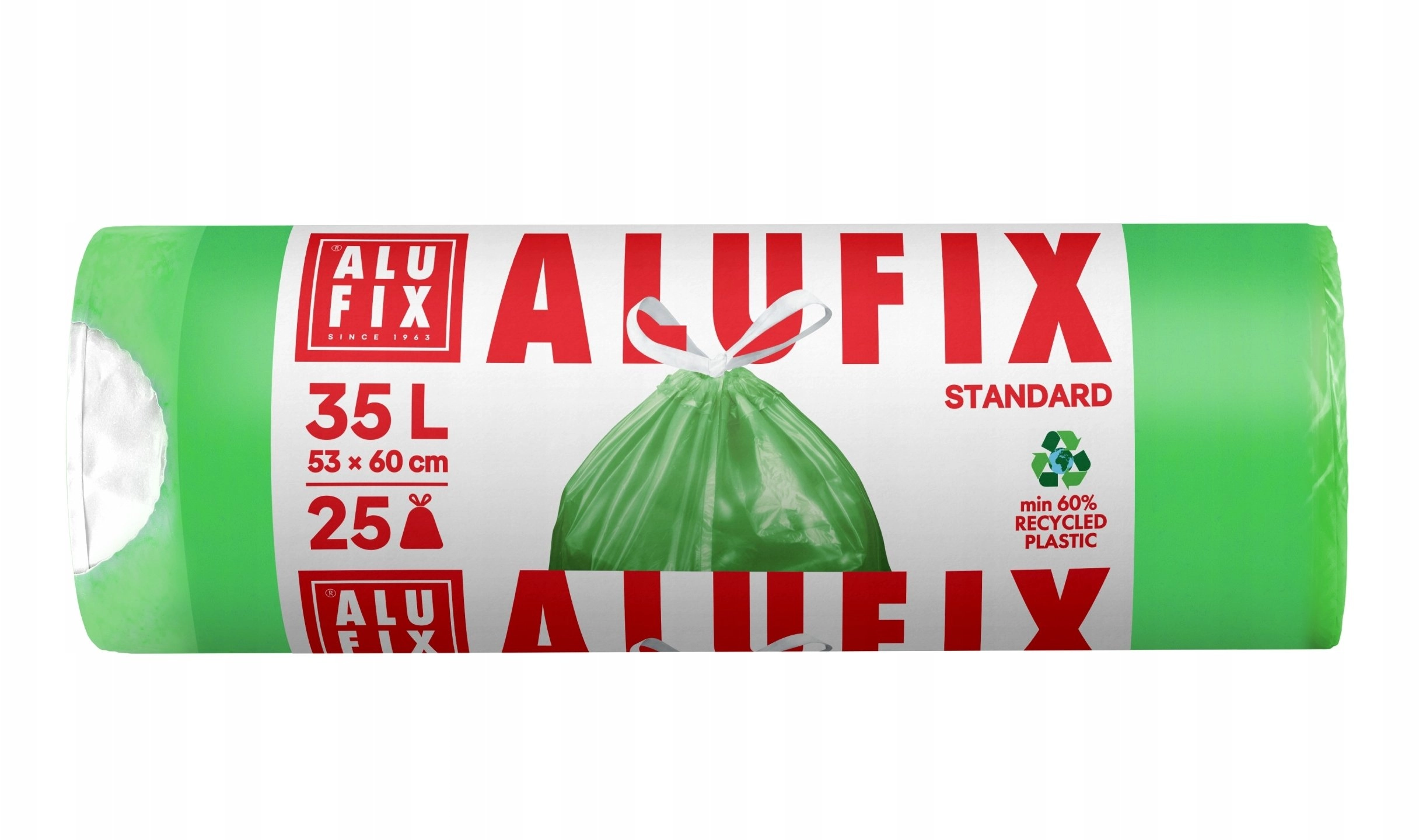 ALUFIX garbage bags with tape HDPE