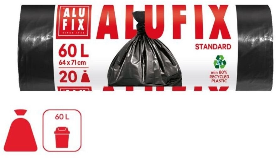 Alufix ALUFIX garbage bags  HDPE  60l