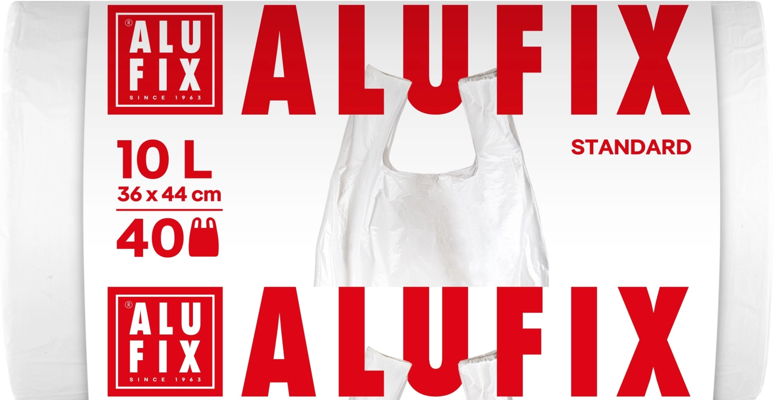 ALUFIX garbage bags  with handles  HDPE
