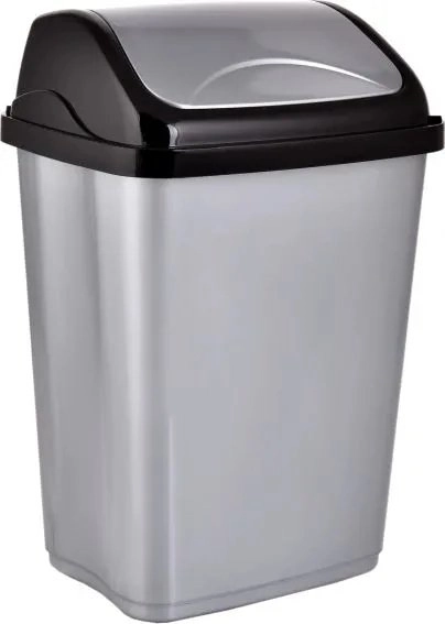 Amer Box Waste Bin Plastic Gray