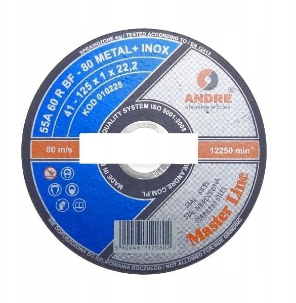 Andre Metal disc 125 x 1