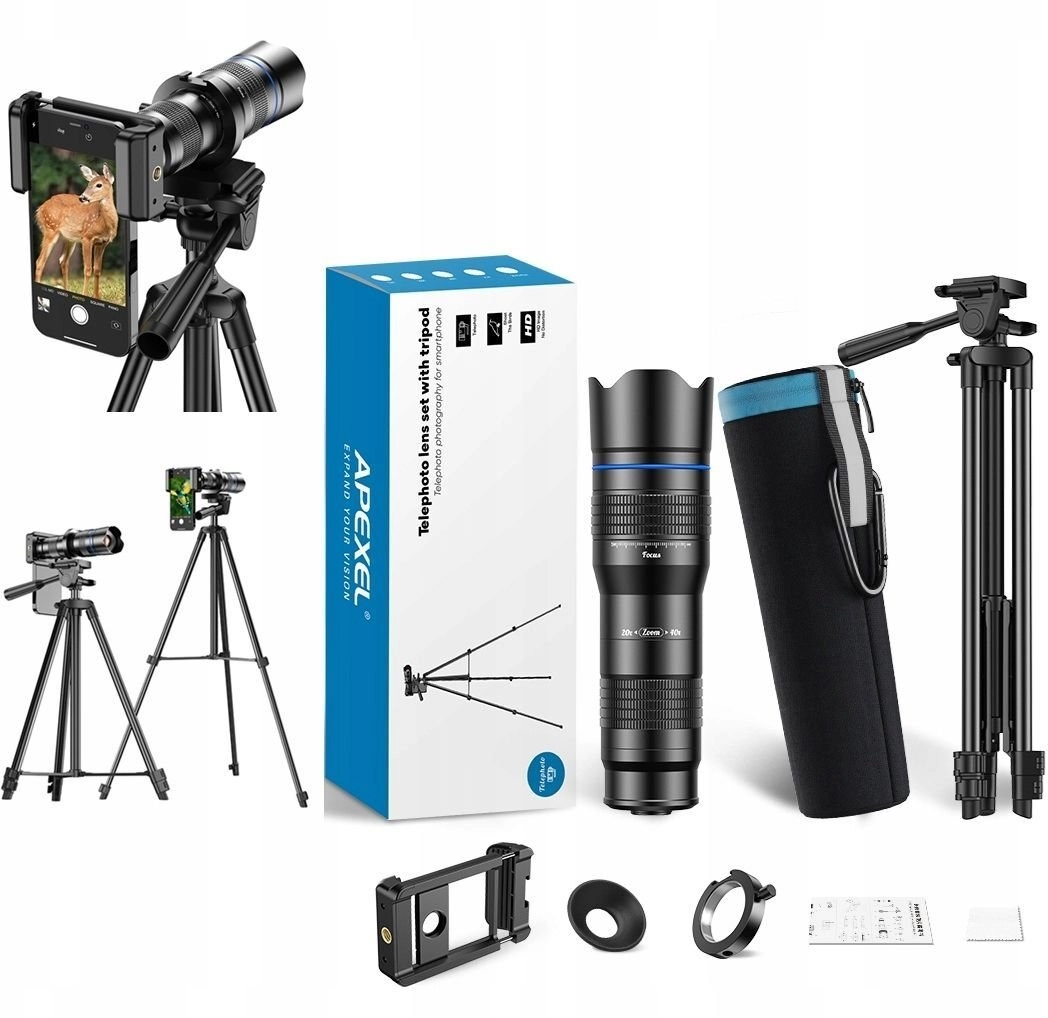 Apexel Lens Tele Zoom Focus Optical