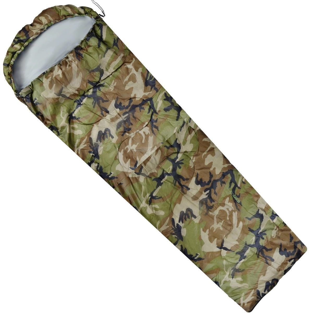 CAMO TOURIST SLEEPING BAG 210x80x50CM WITH