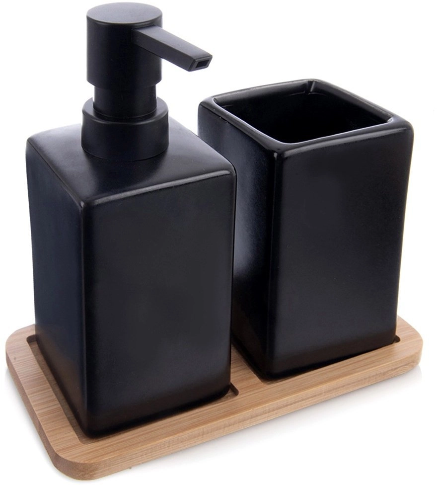 Aptel Black dolomite bathroom set  3