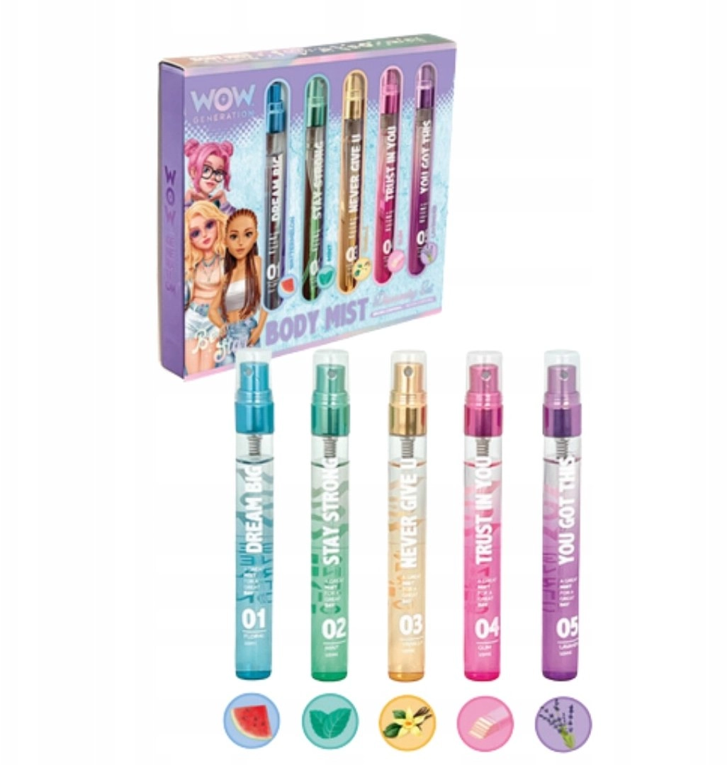 Aquolina Body mist spray 5 scents