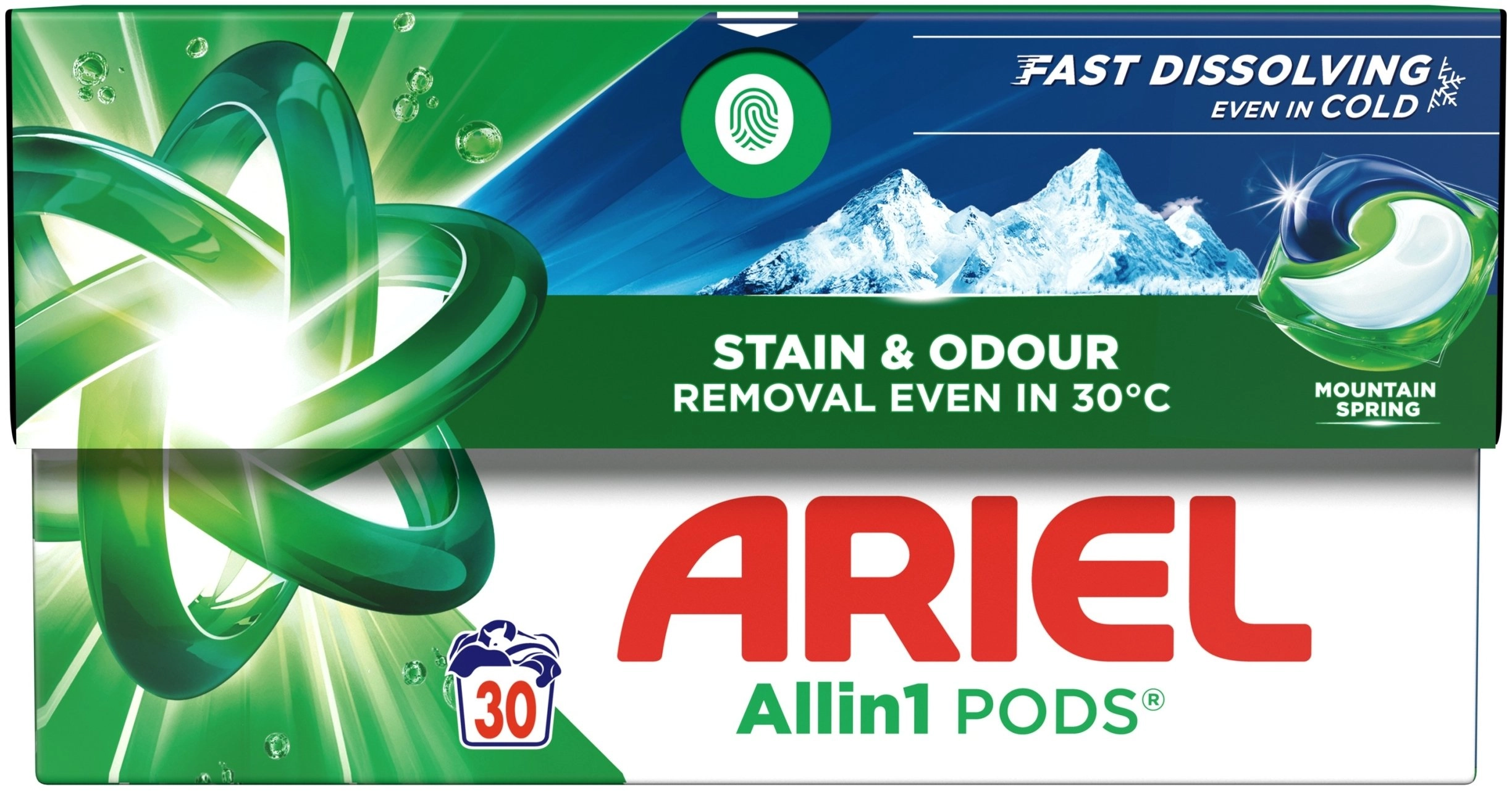 LAUNDRY PODS ARIEL MOUNT SPRING 30GAB