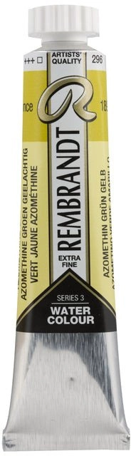 Rembrandt Watercolour Tube Azomethine Green Yellow