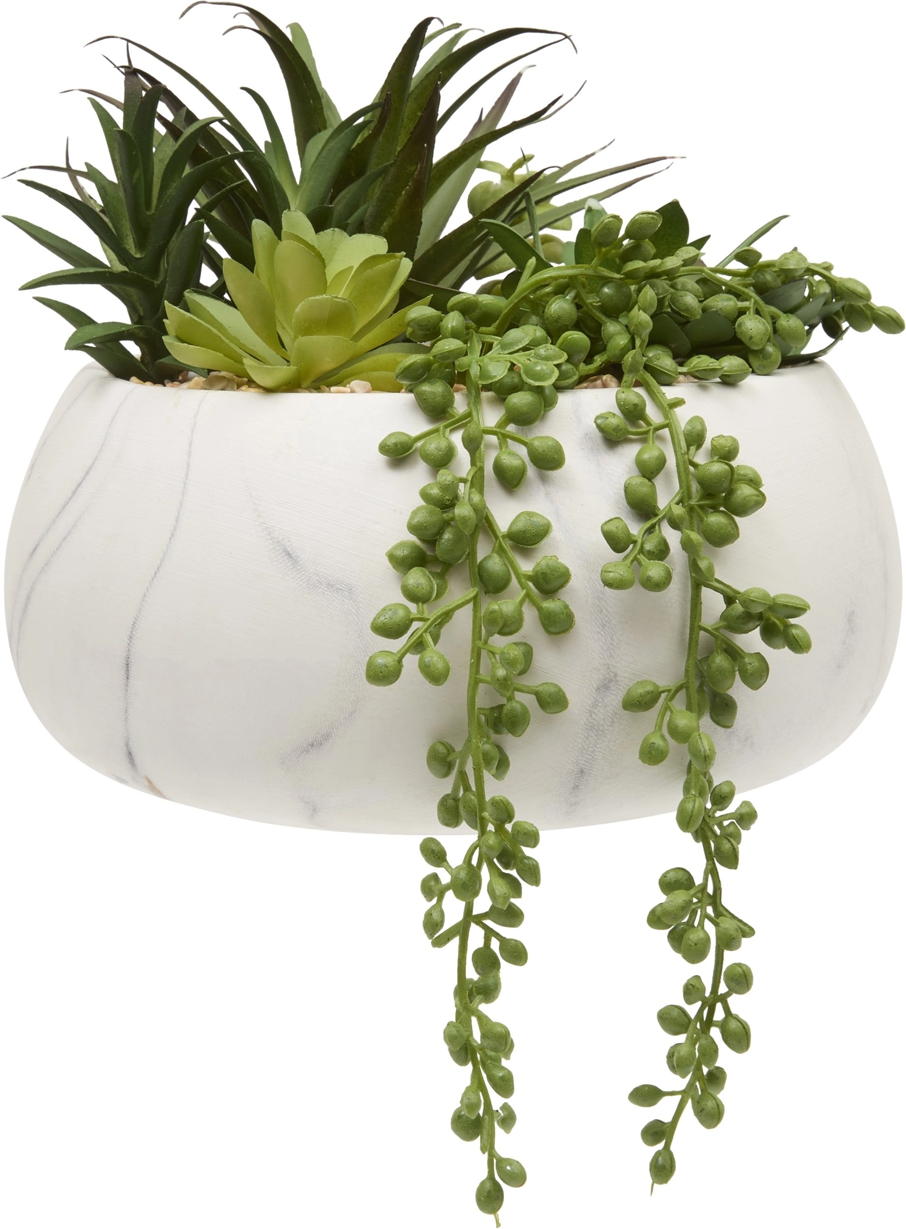 Atmosphera Artificial succulents in a ceramic