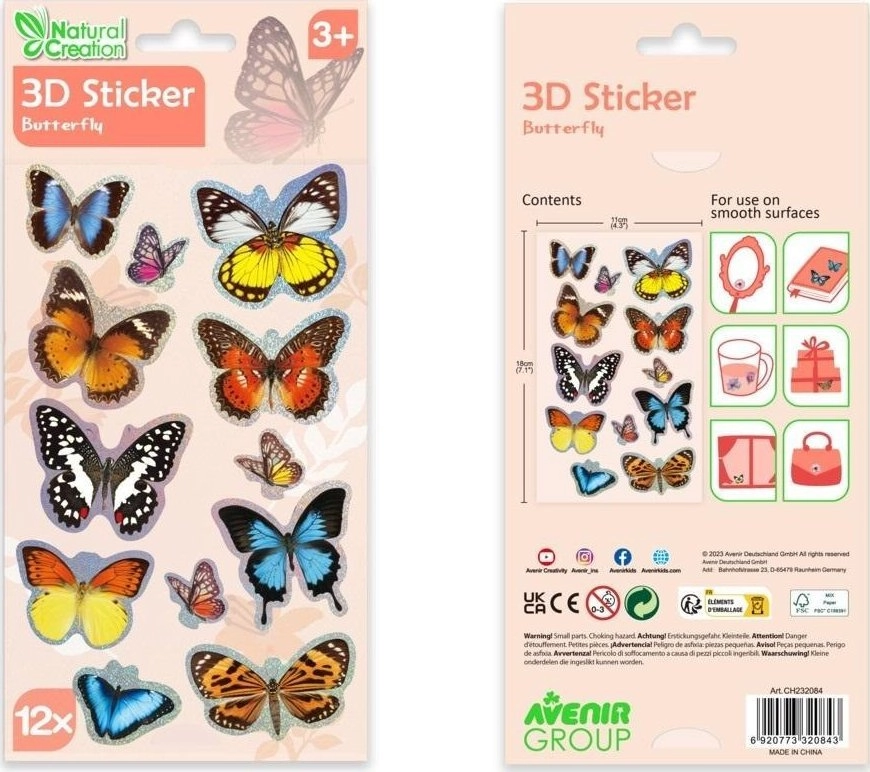 3D stickers - Butterfly 6920773320843