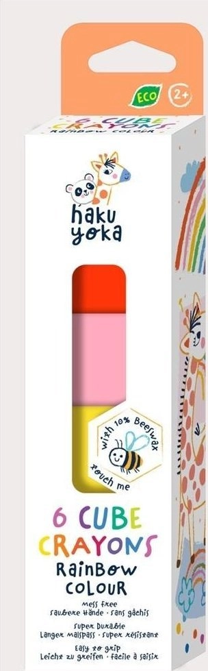 Crayons cubes - Rainbow of 6