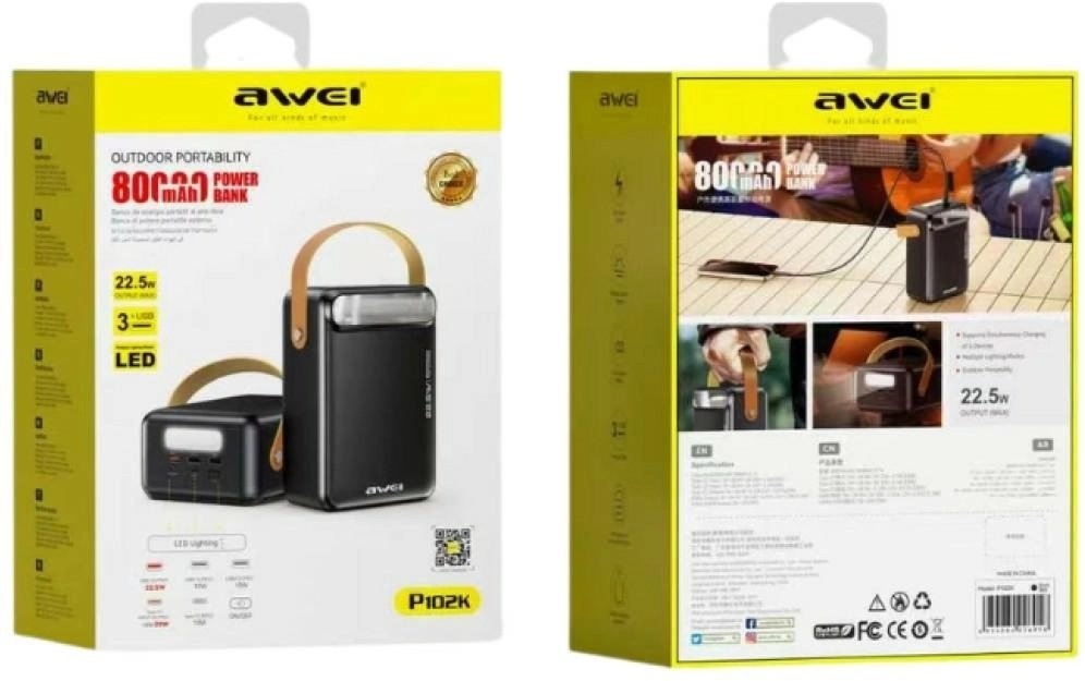 Awei PowerBank P102K 80000 mAh 22