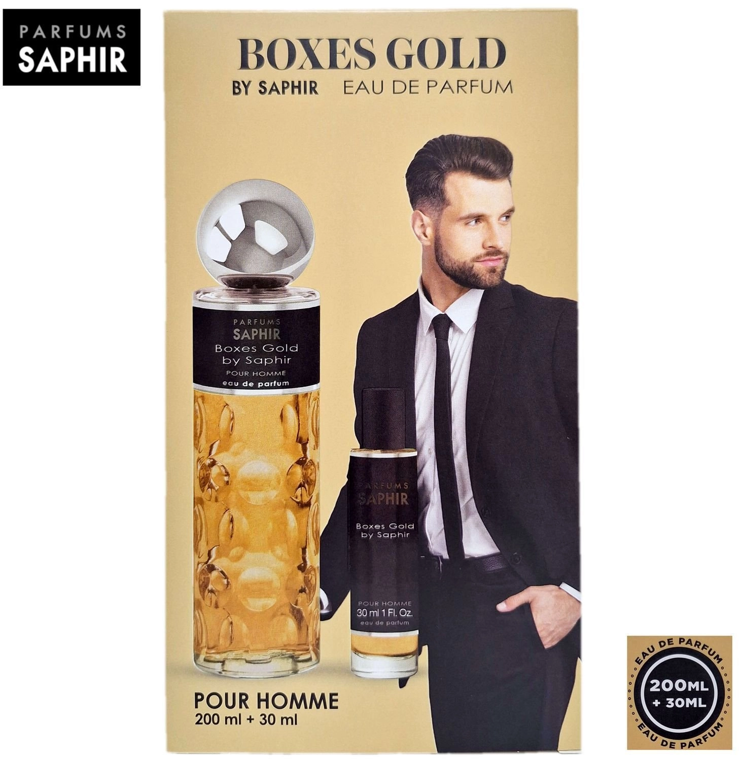 Azzaro SET SAPHIR Boxes Gold Pour