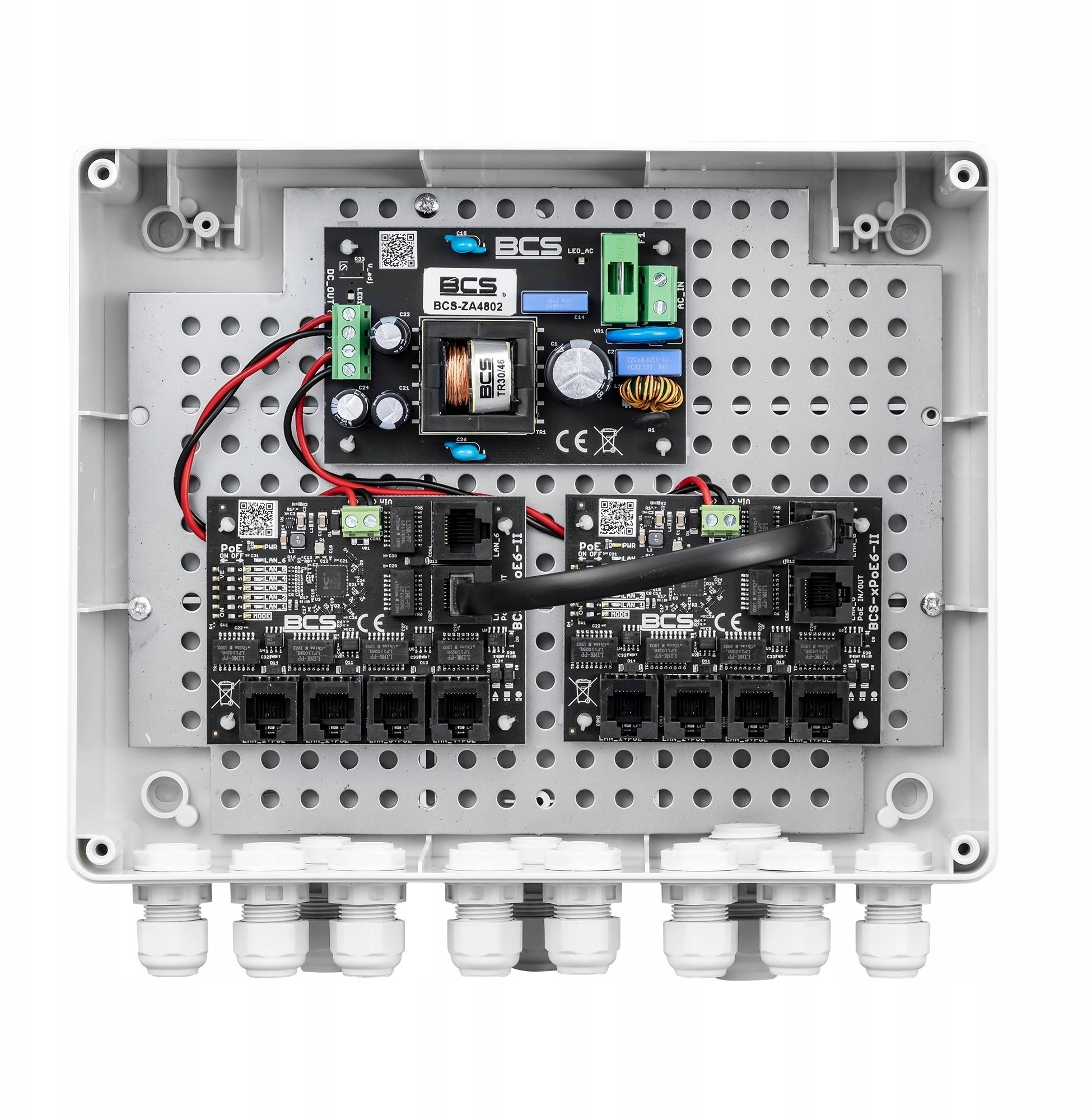 Kit for powering IP cameras up