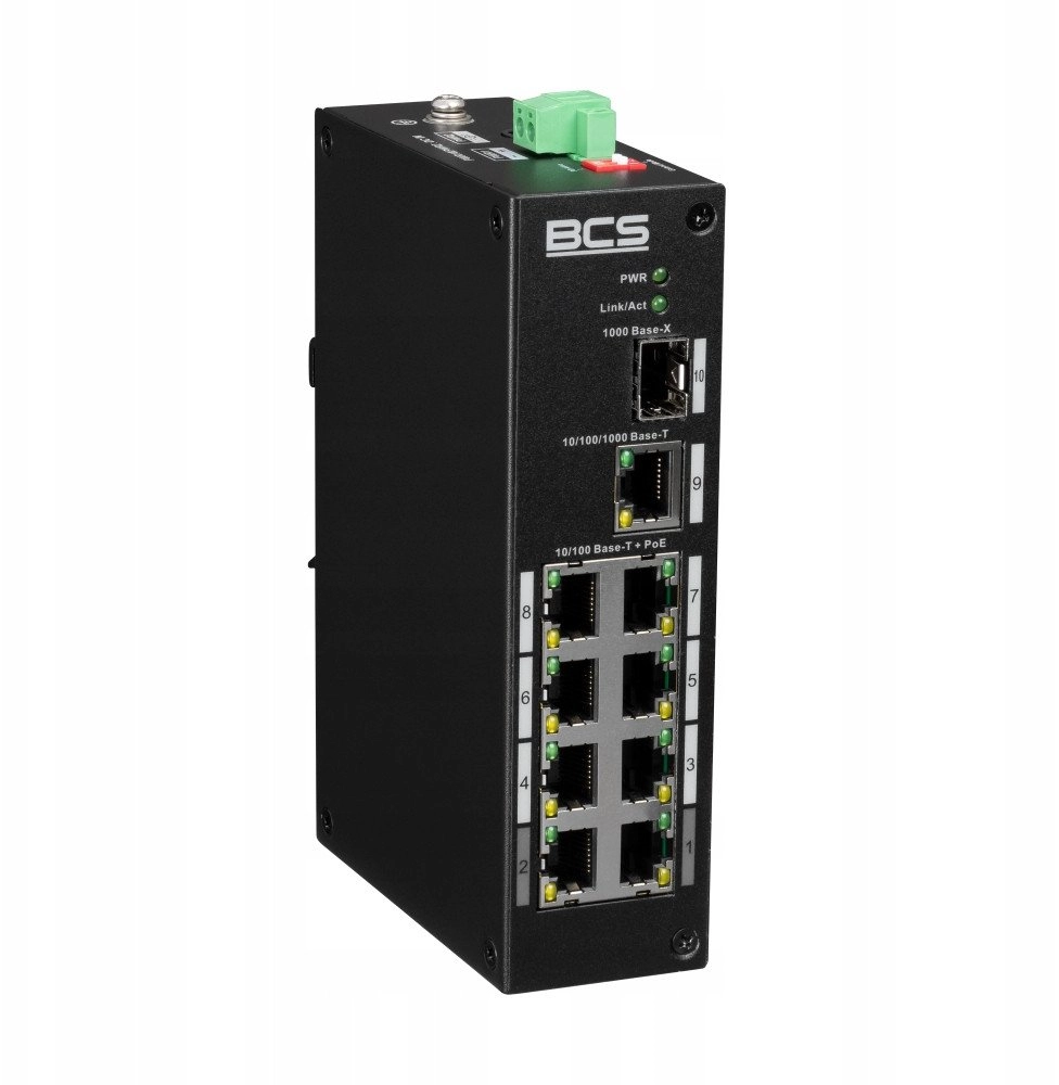BCS-L-SP0801G-1SFP(2) BCS Switch 8x PoE  1x