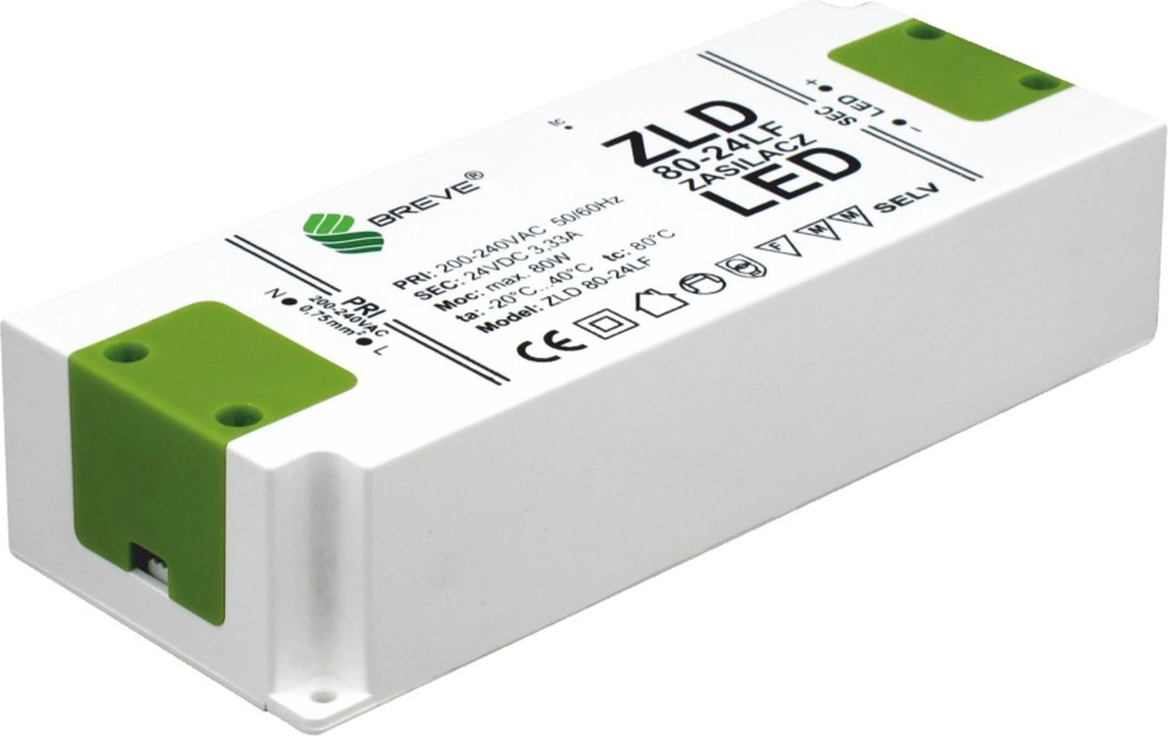 BREVE LED power supply 24V 80W