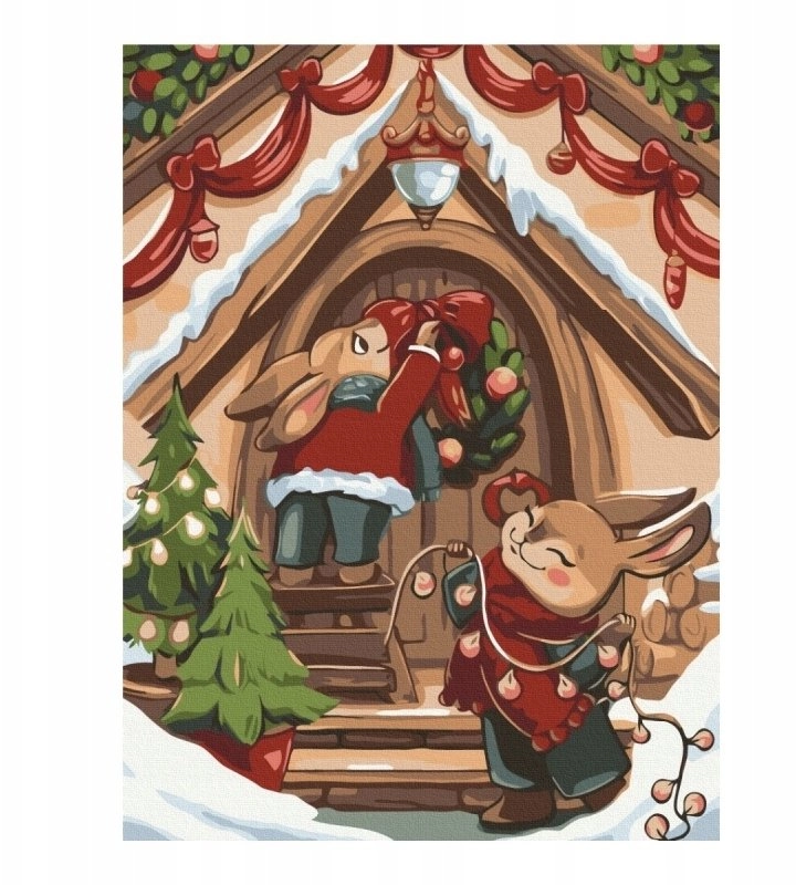 Painting by numbers brushme 30x40cm Christmas